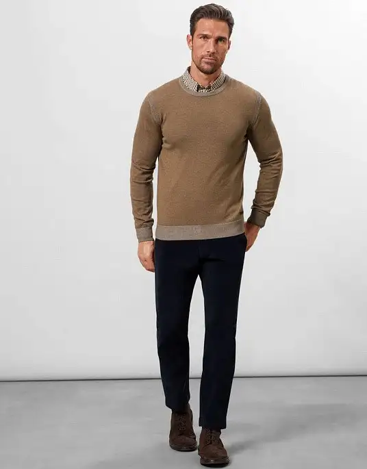 Pierre Cardin pullover from the Future Flex collection in brown