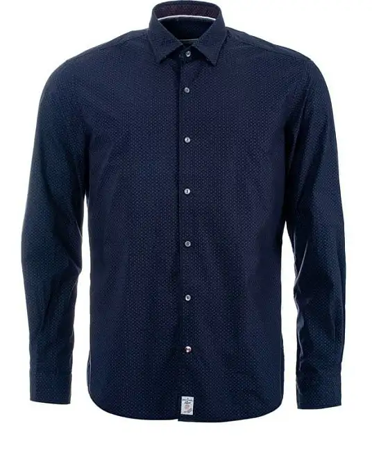 Pierre Cardin shirt in patterned blue