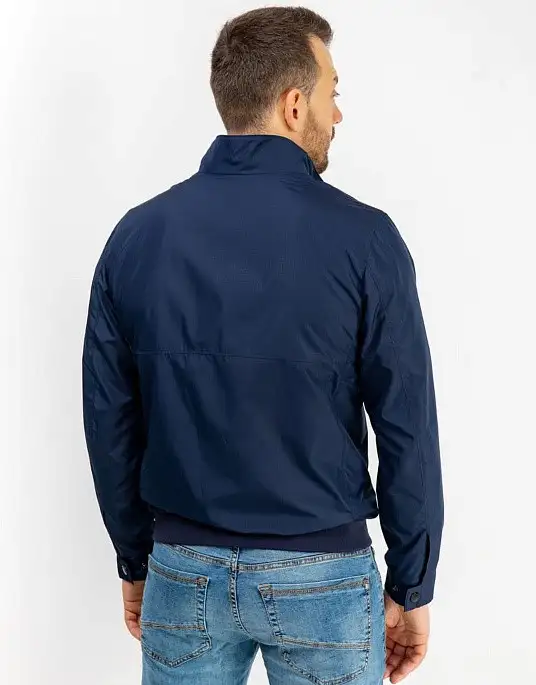 Pierre Cardin windbreaker from the Air Touch collection in navy blue with small print