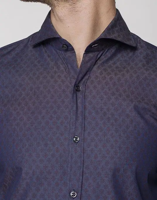 Рубашка Pierre Cardin из эксклюзивной коллекции Le Bleu в фиолетовом цвете
