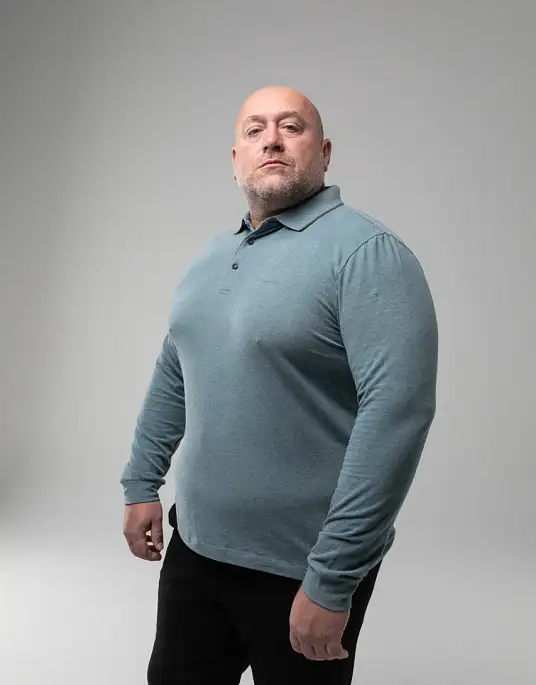 Поло с длинным рукавом Pierre Cardin из коллекции Future Flex в большом размере