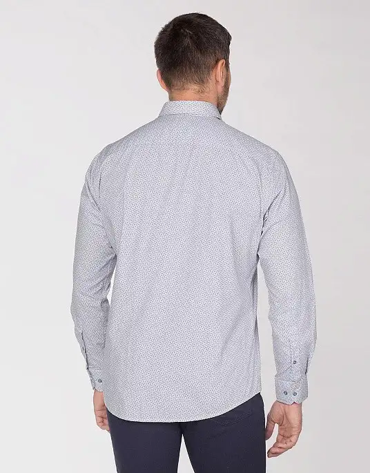 Pierre Cardin shirt from the Denim Academy collection in white with print
