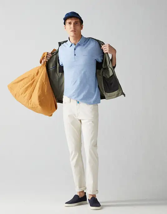 Pierre Cardin Polo from the Future Flex collection in blue