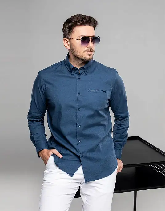 Pierre Cardin shirt from the Future Flex collection in blue