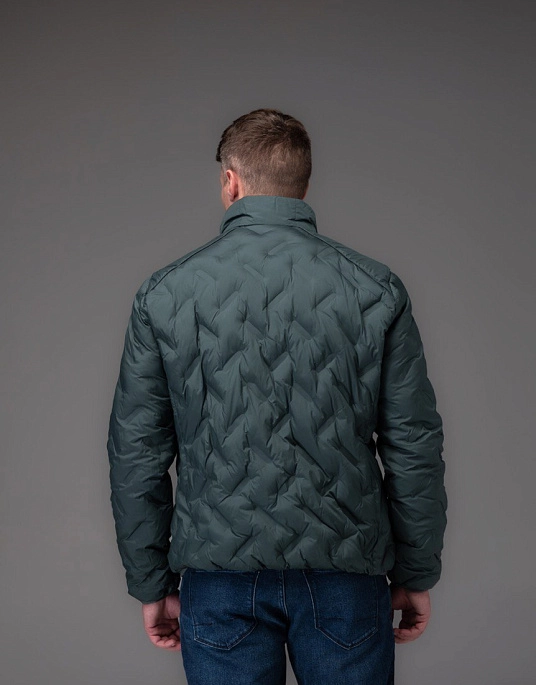 Pierre Cardin jacket in green color is shortened