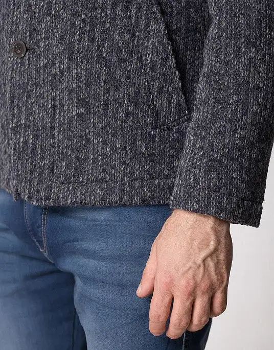 Jacket - coat Pierre Cardin from Future Flex collection in gray-blue shade