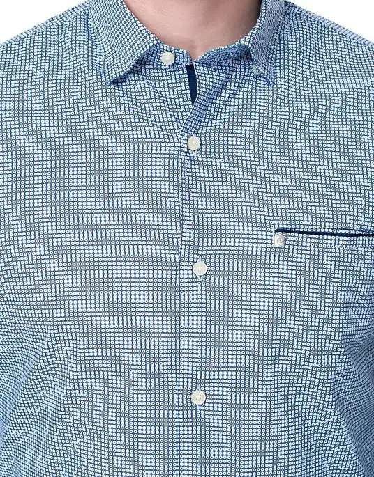 Pierre Cardin Cotton Comfort shirt in blue tint