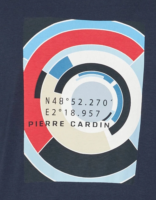Pierre Cardin t-shirt with a print in blue