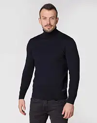 Фактурный гольф Pierre Cardin из коллекции Future Flex в темно-синем цвете