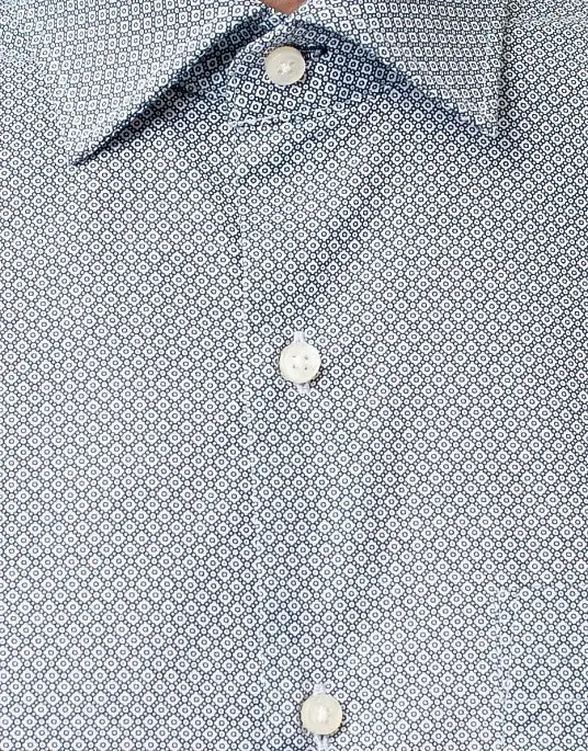 Сорочка з коротким рукавом Pierre Cardin у сірому кольорі з принтом