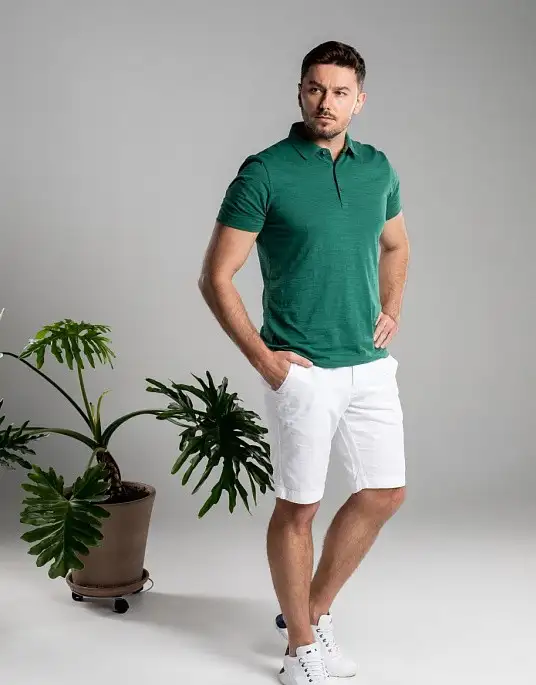 Поло Pierre Cardin из коллекции Future Flex в зелёном цвете