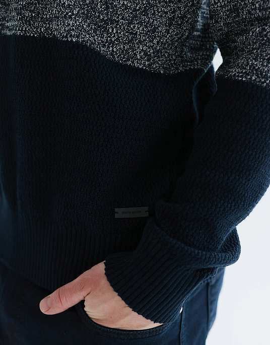 Pierre Cardin jumper with textured weaving in 3 colors
