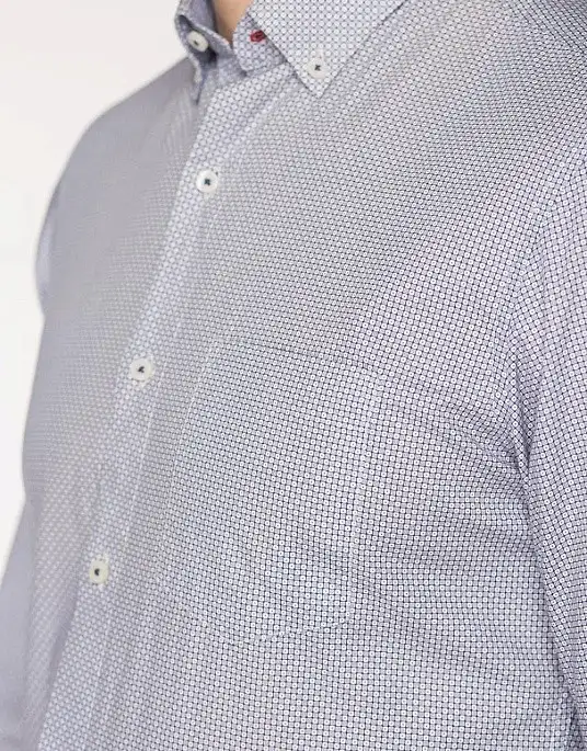 Pierre Cardin shirt in blue with white pattern