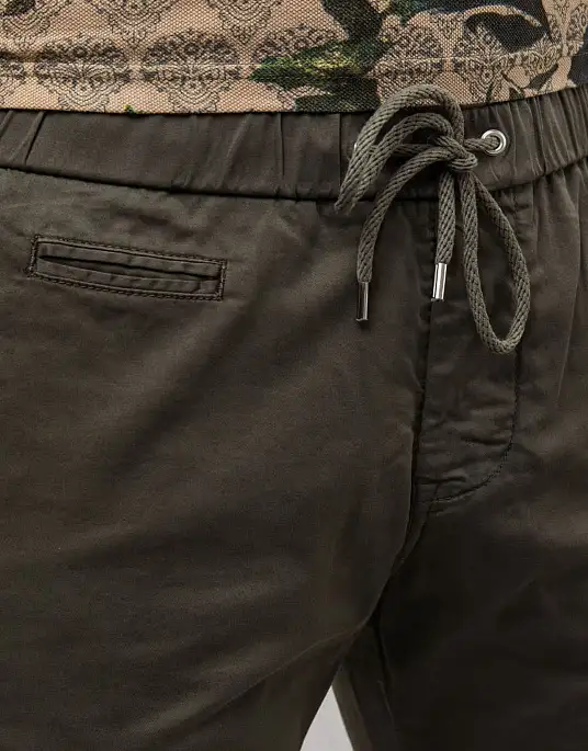 Шорти Pierre Cardin модель Jogger під гумку в кольорі хакі