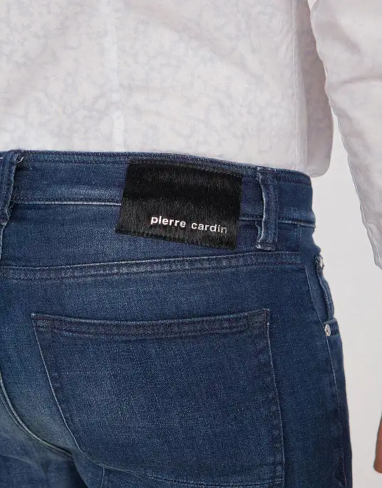 Pierre Cardin jeans from the exclusive Le bleu collection in blue distressed