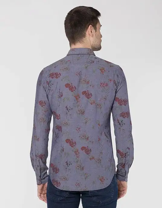 Pierre Cardin Denim Story shirt in gray