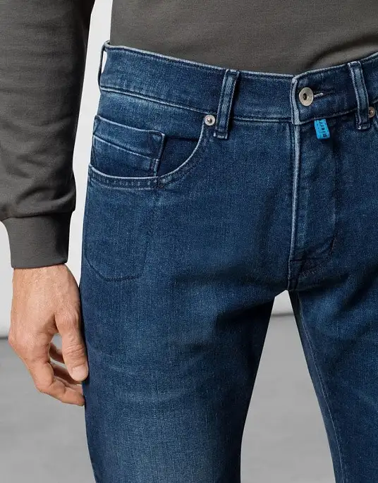 Pierre Cardin jeans from the Future Flex collection in distressed blue