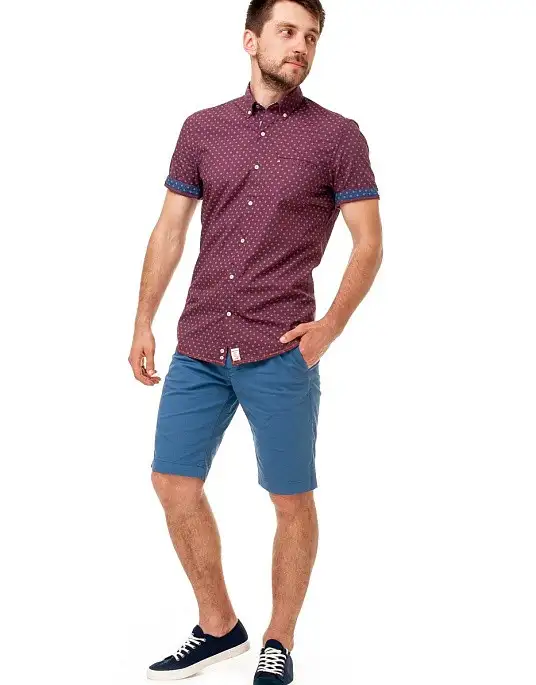 Pierre Cardin short sleeve shirt in red