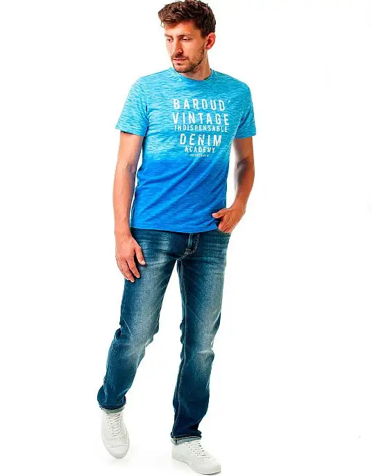 Jeans from the Twisted 2000 collection by Pierre Cardin blue distressed