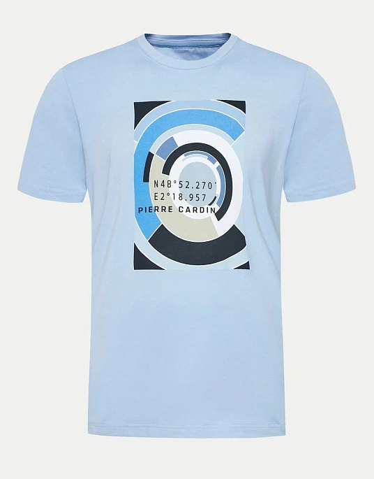 Pierre Cardin t-shirt with a print in blue color