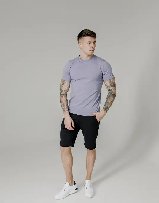 Pierre Cardin t-shirt is plain in purple color