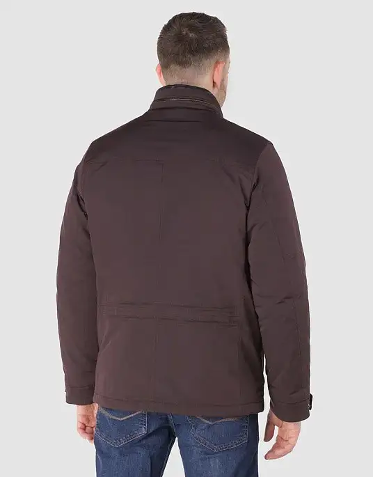 Jacket Pierre Cardin plain in burgundy shade