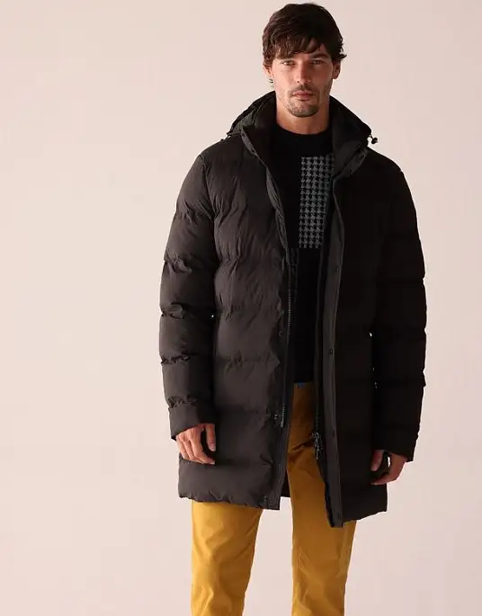Куртка удлиненная Pierre Cardin из коллекции Future Flex в черном цвете