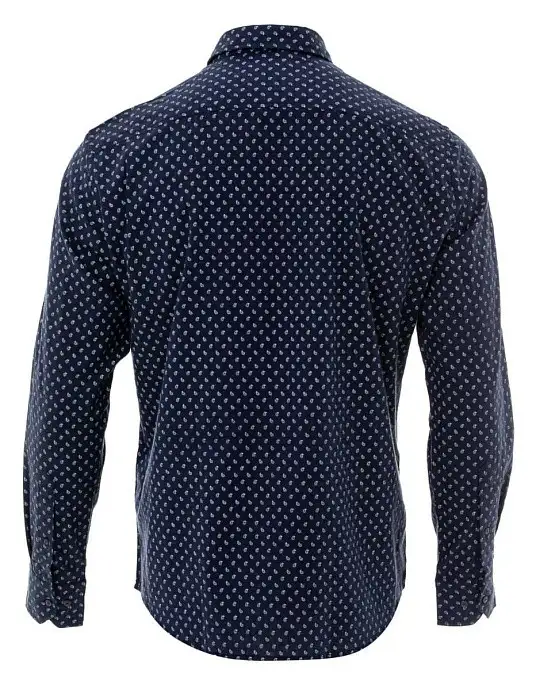 Рубашка Pierre Cardin из коллекции Denim Academy в синем цвете с узором