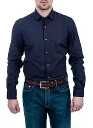 Pierre Cardin shirt in patterned blue