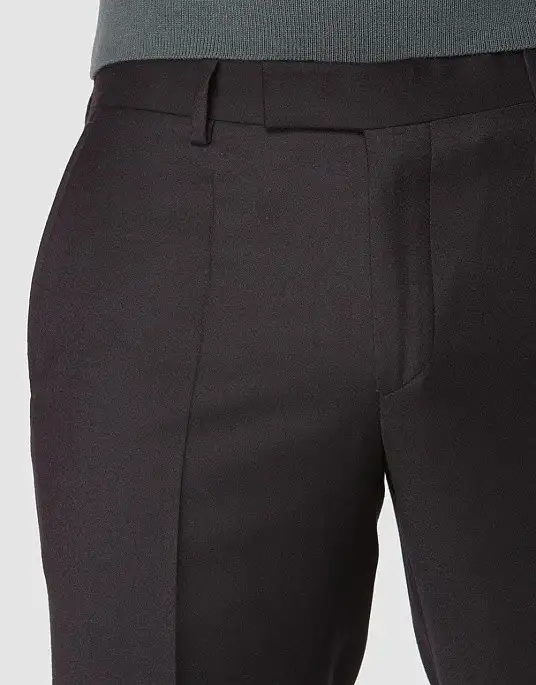 Pierre Cardin slant pocket trousers in black