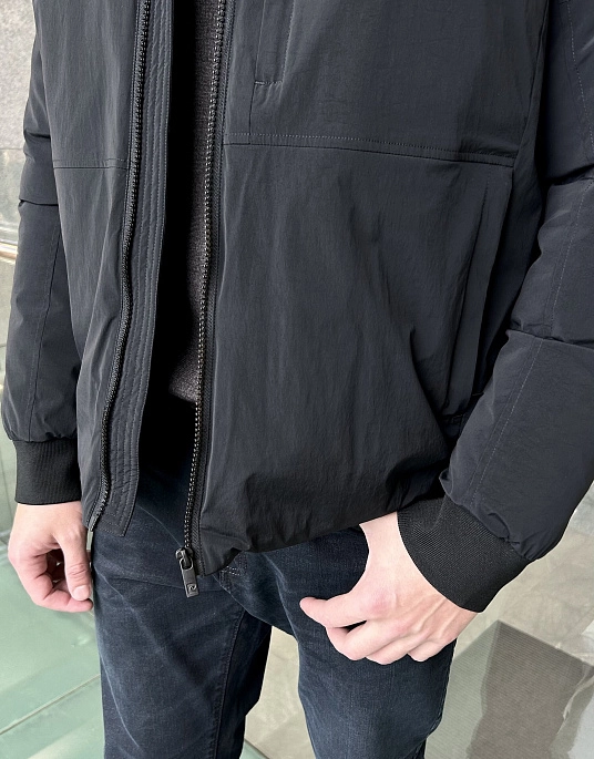 ⏩Pierre Cardin hooded jacket in black 0034/9000/10093 ᐈ Price 