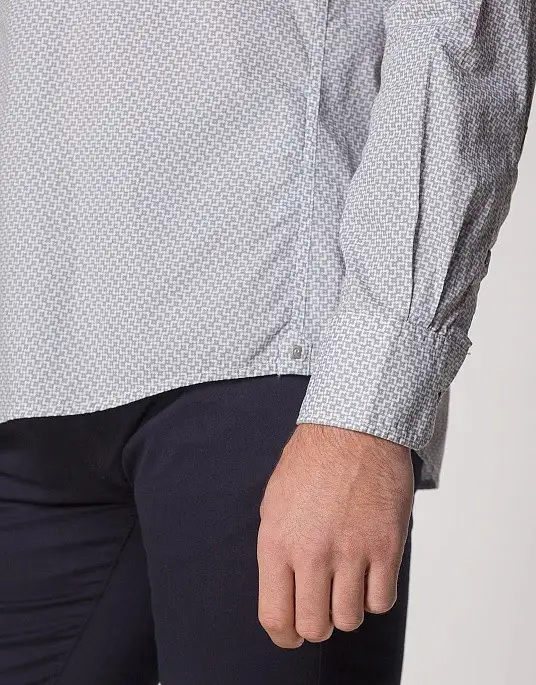 Pierre Cardin shirt from the Denim Academy collection in white with print