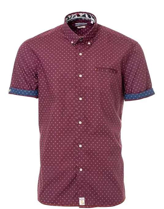 Pierre Cardin short sleeve shirt in red