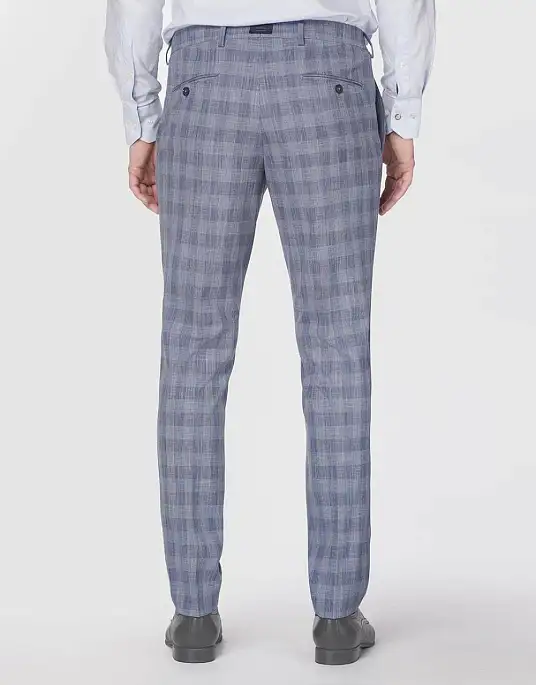 Pierre Cardin suit from the Future Flex collection in blue plaid