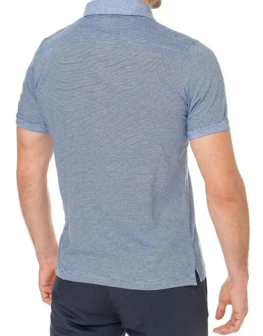 Pierre Cardin polo from the exclusive Le Bleu collection in blue stripes