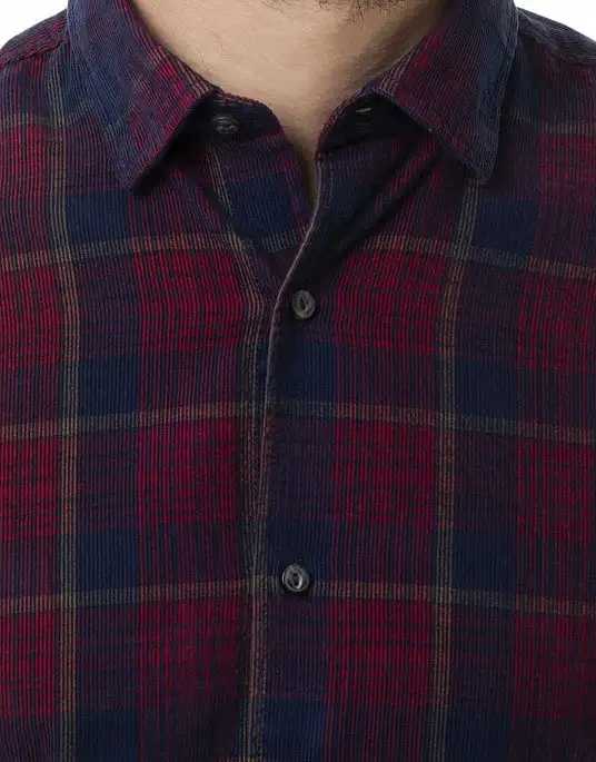 Pierre Cardin shirt from Denim Academy collection in red check