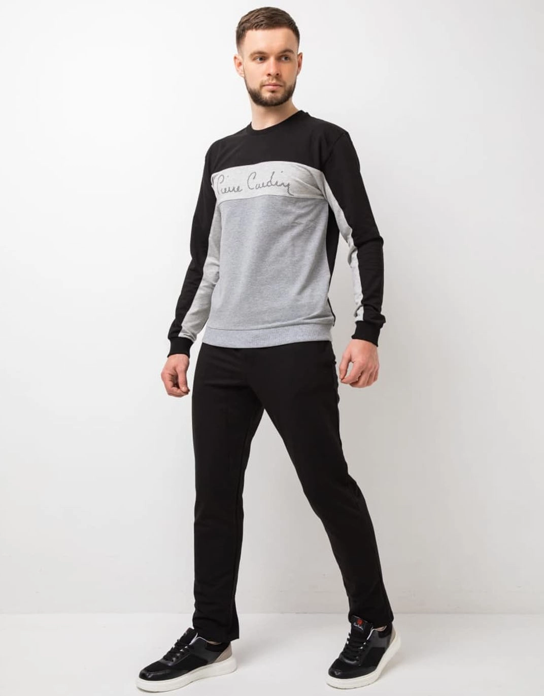 Pierre Cardin tracksuit in black and gray 7085 2000 7085