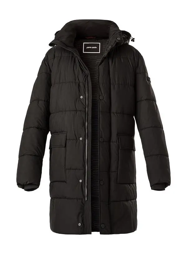 Pierre cardin hooded bubble jacket mens cheap