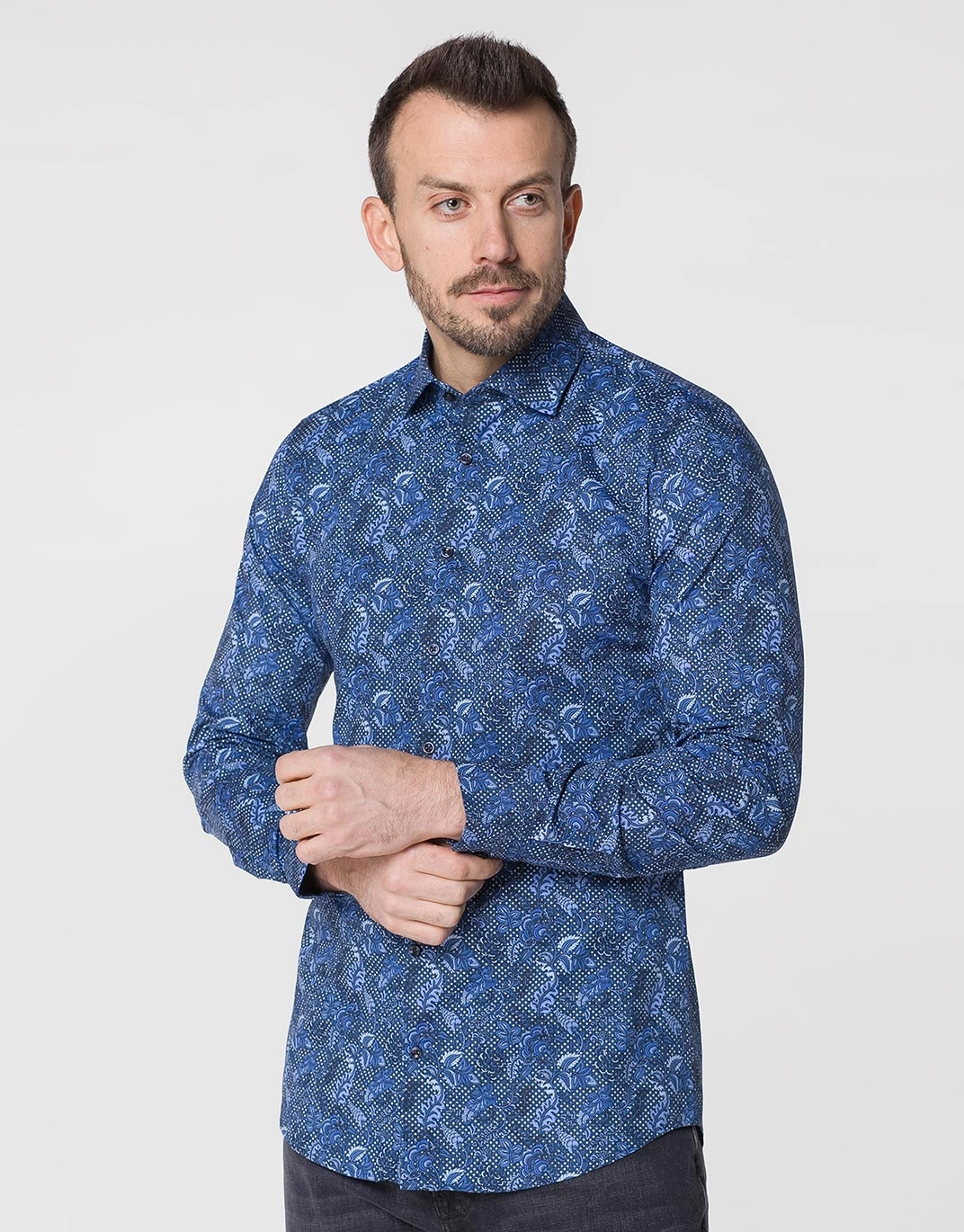 Pierre Cardin shirt from Future Flex collection in blue with