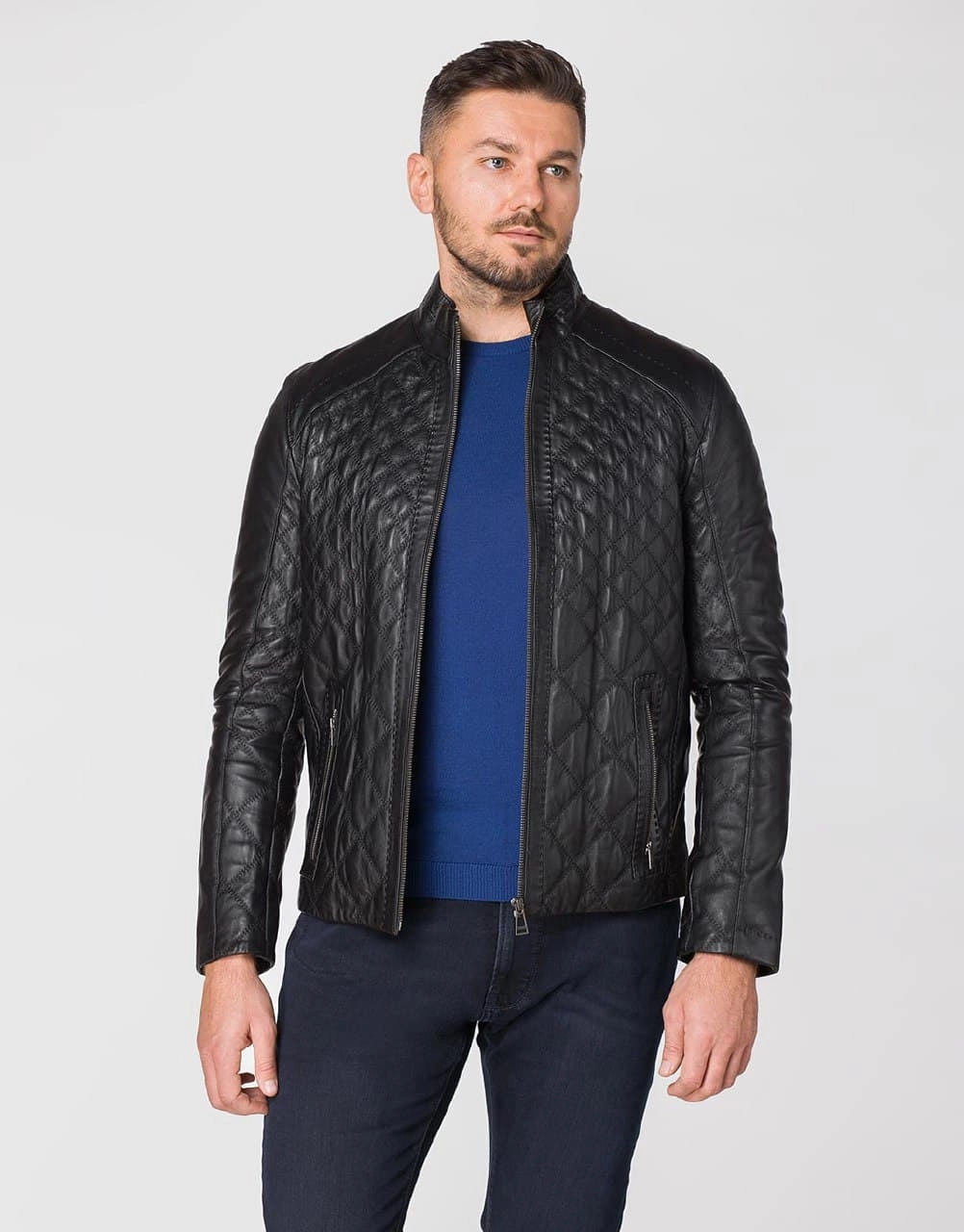 Pierre Cardin leather jacket in black PCE170200 Price 20218 UAH Buy in the online store Pierre Cardin
