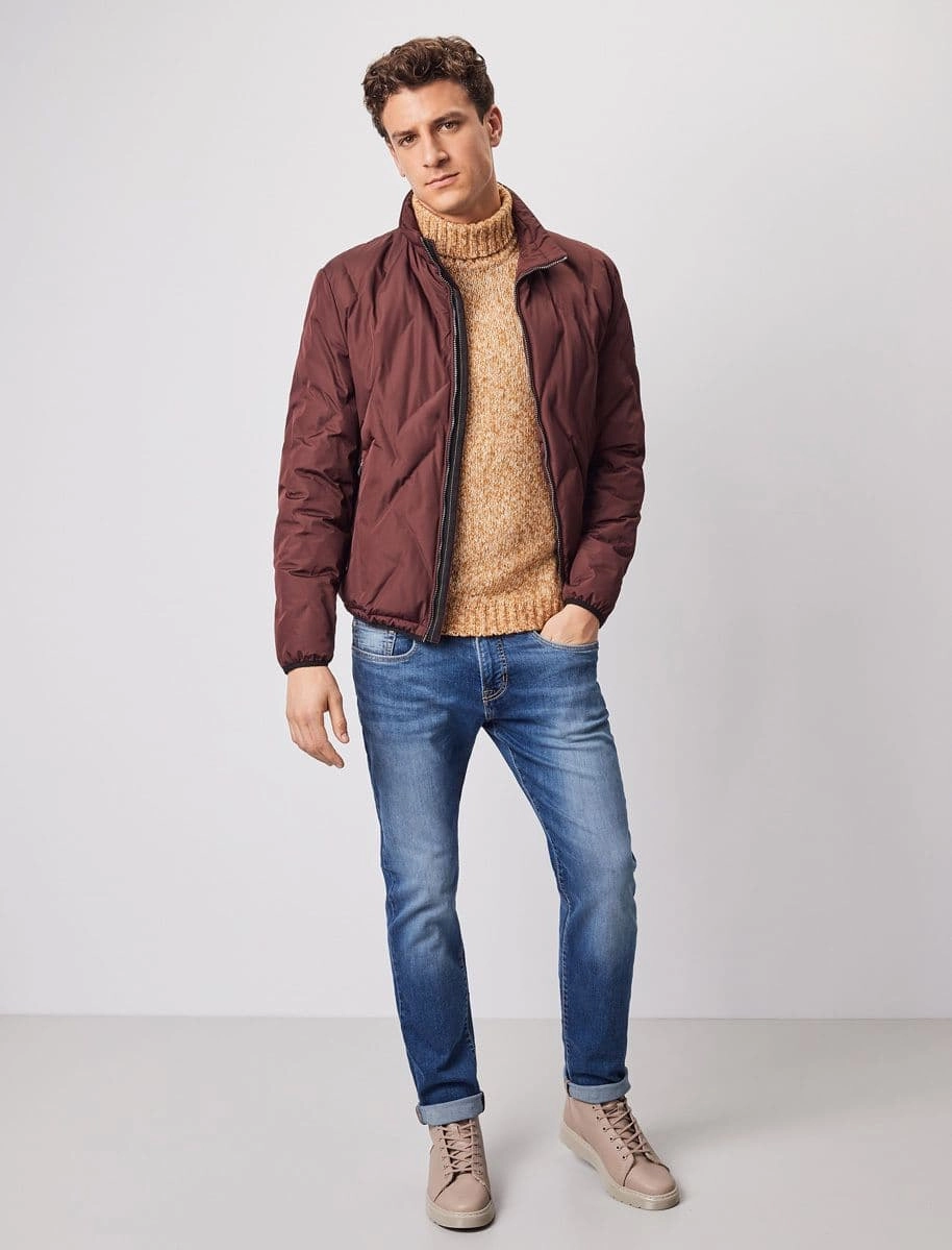 Pierre Cardin Denim Academy Jacket in Burgundy 4564 8104 69040 Price UAH Buy in the online store Pierre Cardin