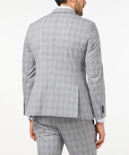 Pierre Cardin suit from the Future Flex collection in gray check