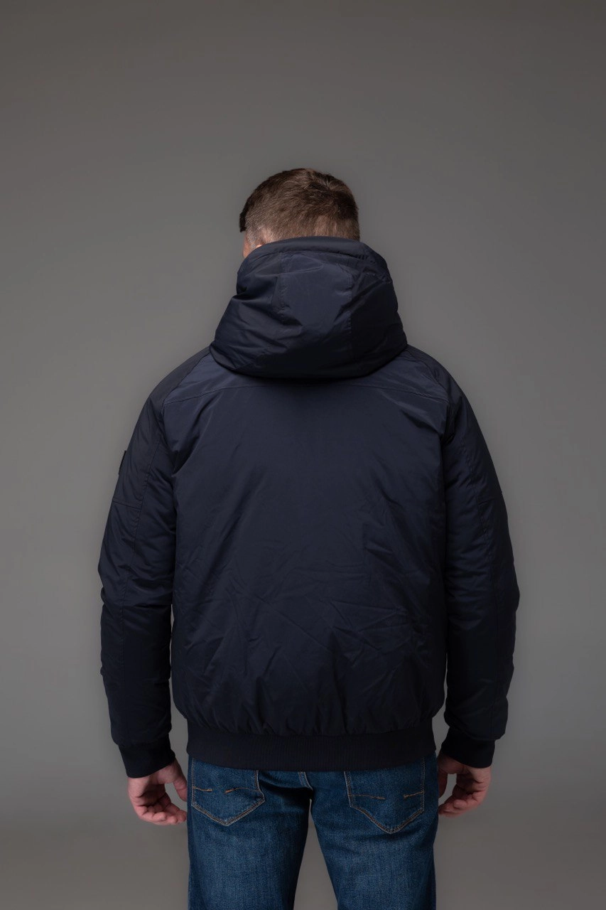 Pierre cardin hooded deals bubble jacket mens