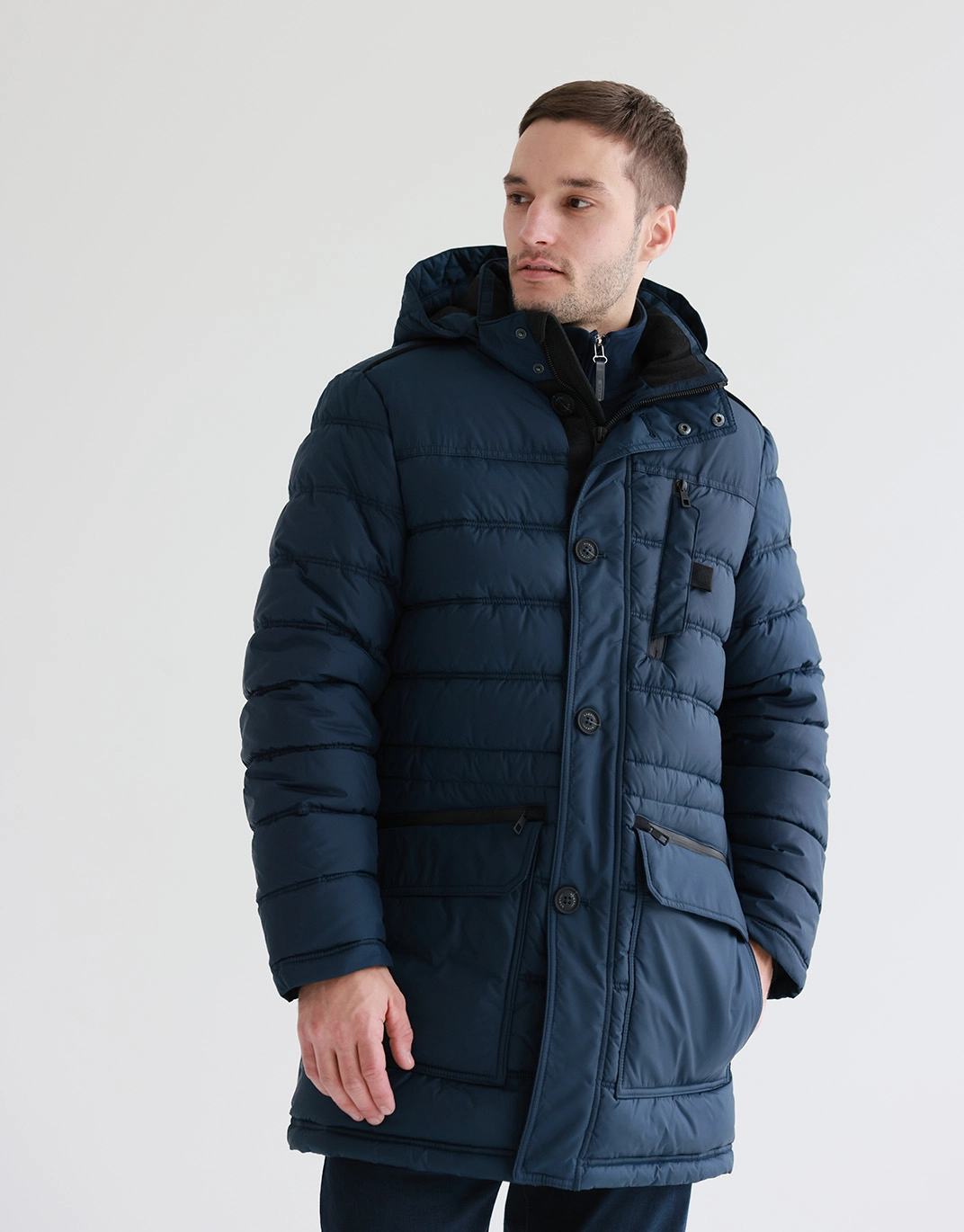 Parka jacket with removable hood from Bugatti 41032 380 470613 Price 15796 UAH Buy in the online store Pierre Cardin