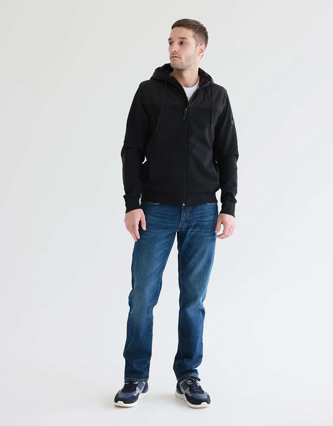 Pierre cardin hooded bubble jacket mens clearance