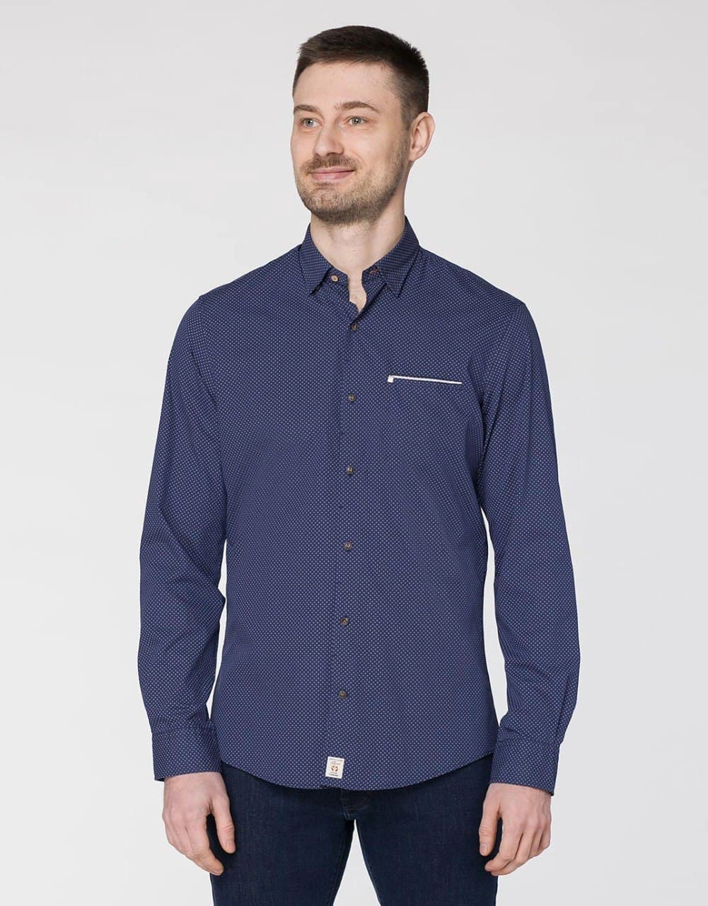 Pierre Cardin shirt in blue with pattern 26151 9021 5846 Price UAH Buy in the online store Pierre Cardin